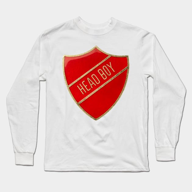 Head Boy Badge Long Sleeve T-Shirt by mrdoomits